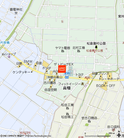 ザ・ビッグエクスプレス小俣店付近の地図